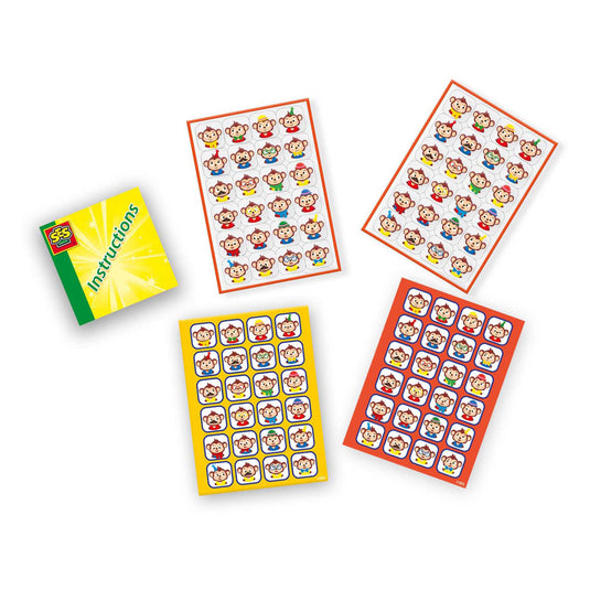 Ses wie ben ik? - reisspel raamsticker