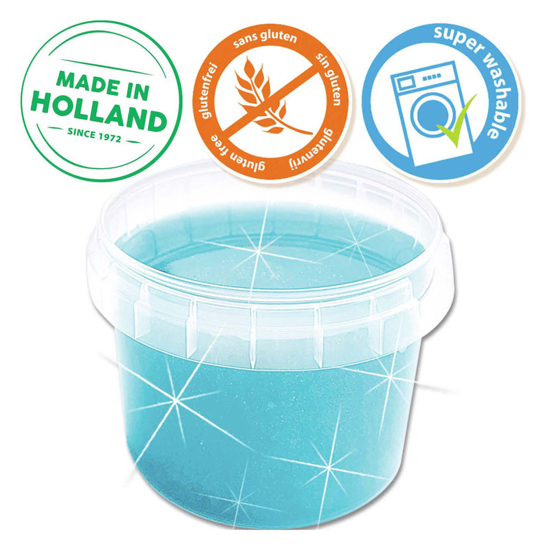Load image into Gallery viewer, Ses slime - blauw glitter 140g
