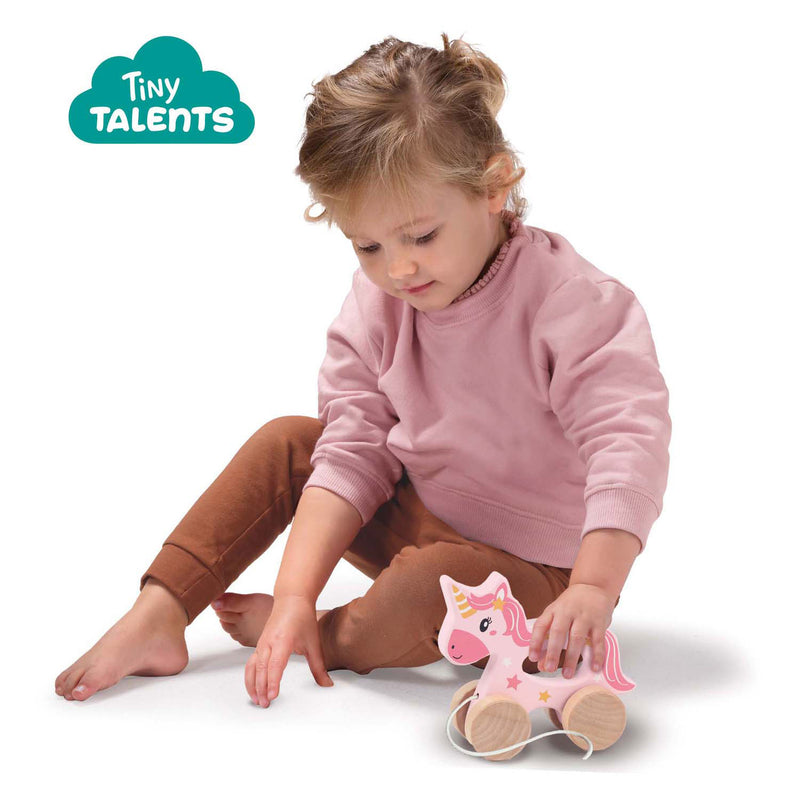 Load image into Gallery viewer, Ses houten trekdier 2 in 1 - eenhoorn
