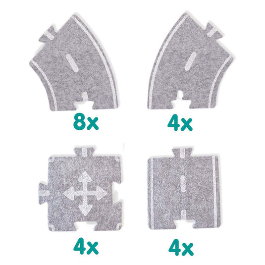 Ses vilten wegencircuit, 20dlg.