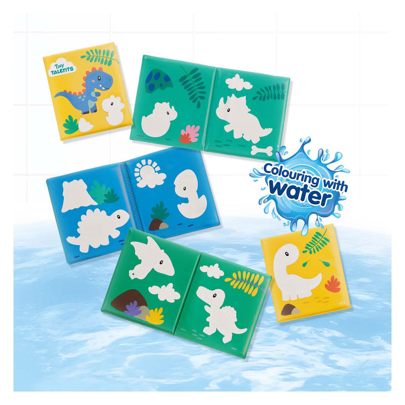 Load image into Gallery viewer, Ses badboek - kleuren met water dino&#39;s
