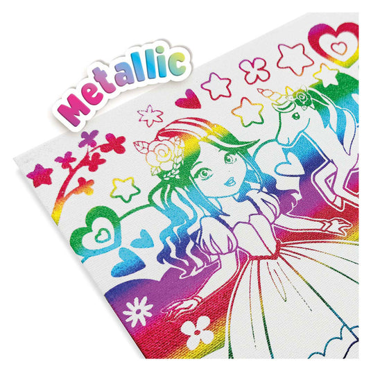 Ses metallic kleur canvas