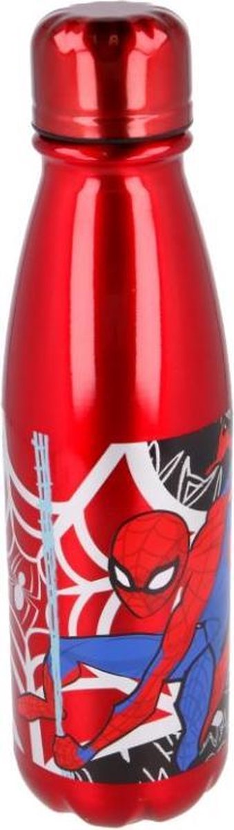 Stor spiderman drinkfles aluminium 600 ml