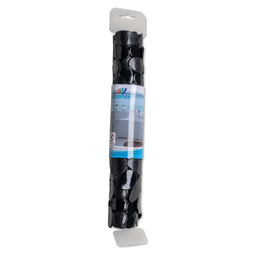 Wicotex badmat pvc antislip stones 68x35cm zwart