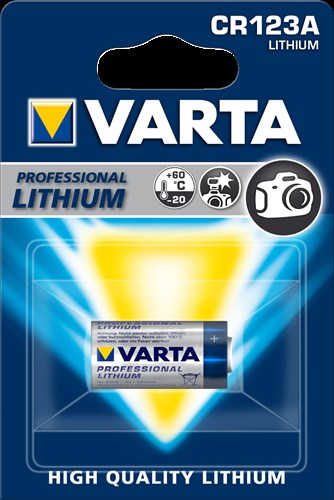 Varta cr123 lithium 3v blister 4123