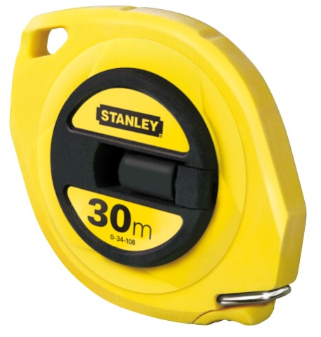 Stanley handgereedschap landmeter staal gesloten kast | 30m - 9,5mm - 0-34-108