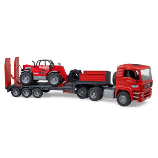 Load image into Gallery viewer, Bruder man tga vrachtwagen met manitou mlt 633
