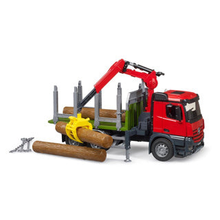 Bruder auto vrachtwagen mb arocs met bomen