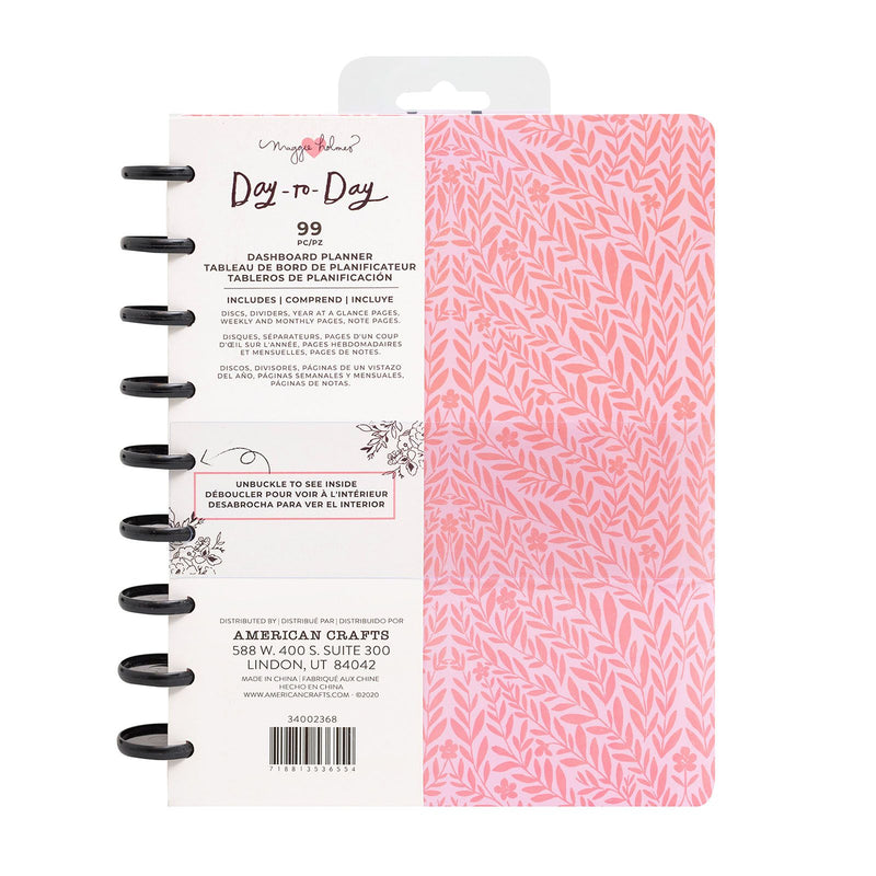 Load image into Gallery viewer, Crate paper • day-to-day dashboard planner pink vines

