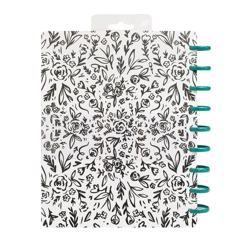 Load image into Gallery viewer, Crate paper • day-to-day dashboard planner black and white floral
