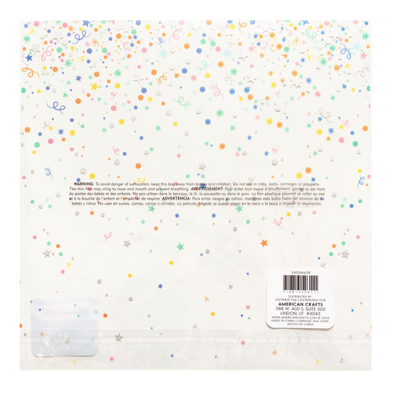 Load image into Gallery viewer, American crafts • specialty paper buenos días 12x12 acetate with gold foil
