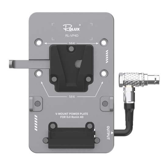 Rolux v-mount battery plate rl-vp4d voor dji ronin 4d