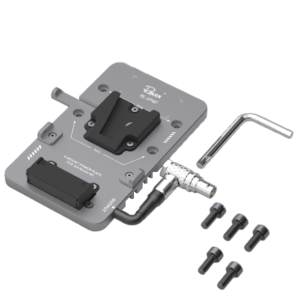Load image into Gallery viewer, Rolux v-mount battery plate rl-vp4d voor dji ronin 4d
