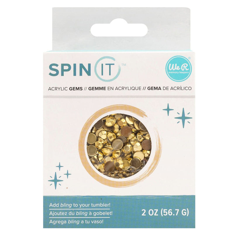 Load image into Gallery viewer, We r makers • spin it rhinestone gold
