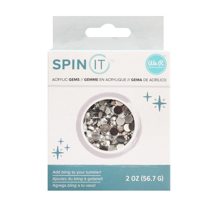 Load image into Gallery viewer, We r makers • spin it rhinestone silver

