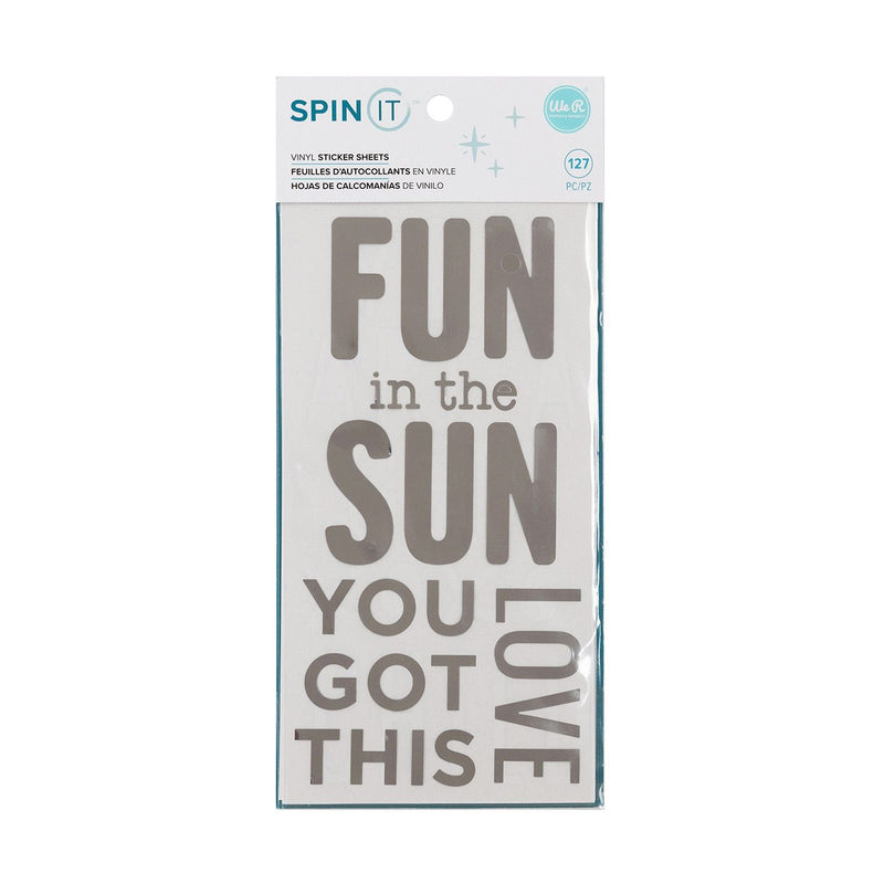 Load image into Gallery viewer, We r makers • spin it vinyl stickers phrases
