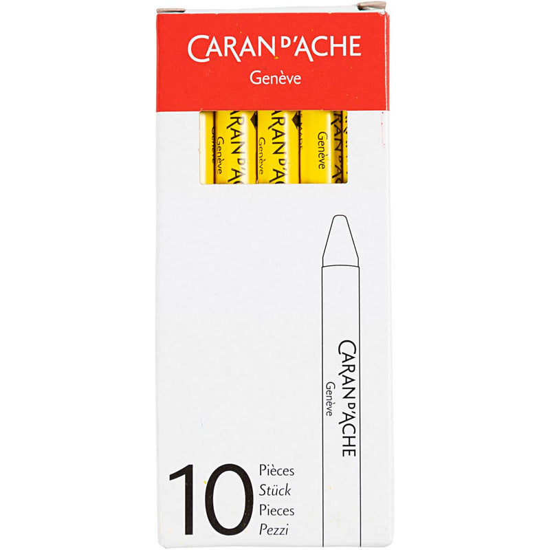 Afbeelding laden in galerijviewer, Https: www.cchobby.nl caran-d-ache-neocolor-i-l-10-cm-dikte-8-5-mm-yellow-010-10-stuk-1-doos

