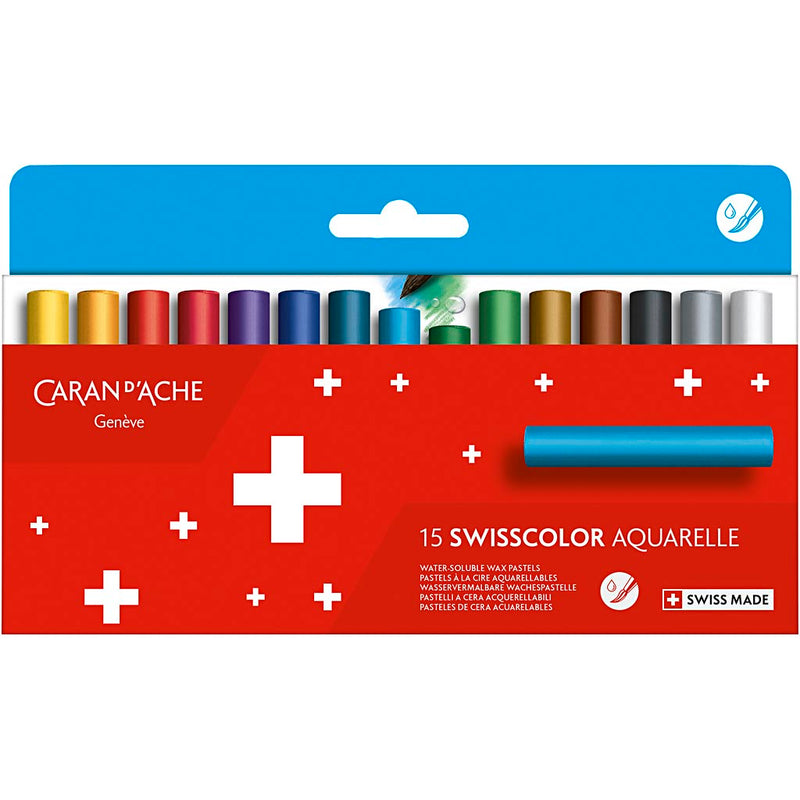 Load image into Gallery viewer, Https: www.cchobby.nl caran-d-ache-neocolor-ii-junior-l-5-cm-dikte-8-5-mm-diverse-kleuren-15-stuk-1-doos
