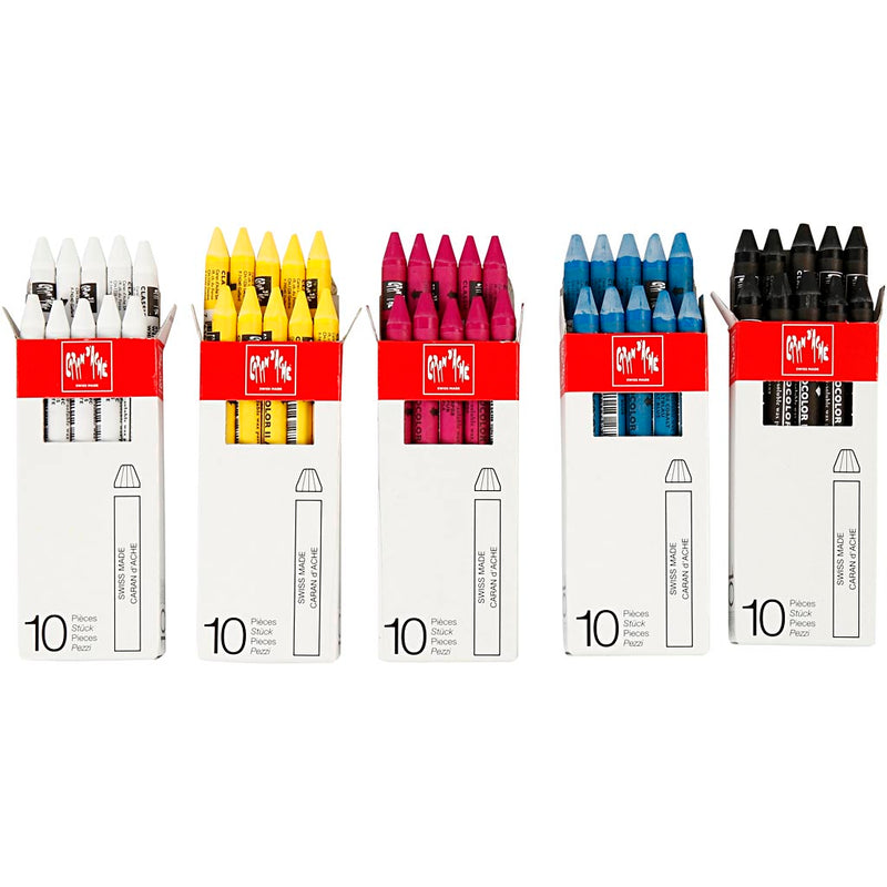 Afbeelding laden in galerijviewer, Https: www.cchobby.nl caran-d-ache-neocolor-ii-l-10-cm-dikte-8-5-mm-diverse-kleuren-5x10-stuk-1-doos
