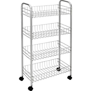 Metaltex voorraadwagen pisa 4 manden 41x23x84cm grijs