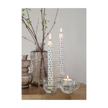 Ideas 4 seasons kaarsenhouder koffie helder ã˜8xh5cm