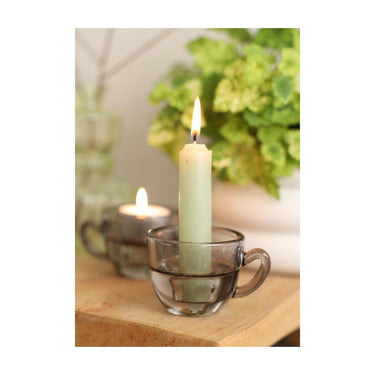 Ideas 4 seasons kaarsenhouder koffie grijs ã˜8xh5cm