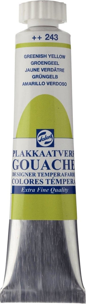 Talens plakkaatverf - 243 groengeel - gouache extra fine - - 20 ml