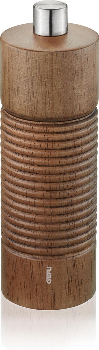 Gefu tedoro peper- en zoutmolen – 14 cm – rubberhout – keramisch maalwerk