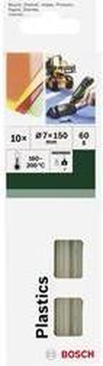 Bosch lijmpatronen plastic - diameter 7 mm - 10 stuks