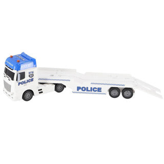 Load image into Gallery viewer, Rapid wheels autotransporter politie + auto en helikopter + licht en geluid
