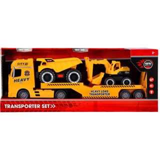 Rapid wheels autotransporter bouwvoertuigen met licht en geluid en frictie