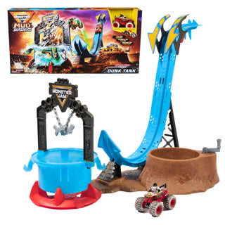 Load image into Gallery viewer, Monster jam 1:64 mud blasters truck wash pl set
