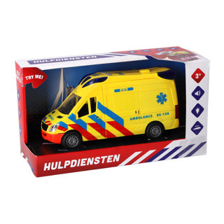 Load image into Gallery viewer, Rapid wheels ambulance auto met licht en geluid | 2 stuks
