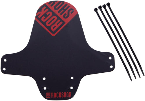 Rockshox spatlap, voorwiel fender clip-on fender rs black fire red