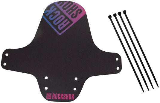Rockshox steekspatbord fender clip-on fender rs black pink offblue