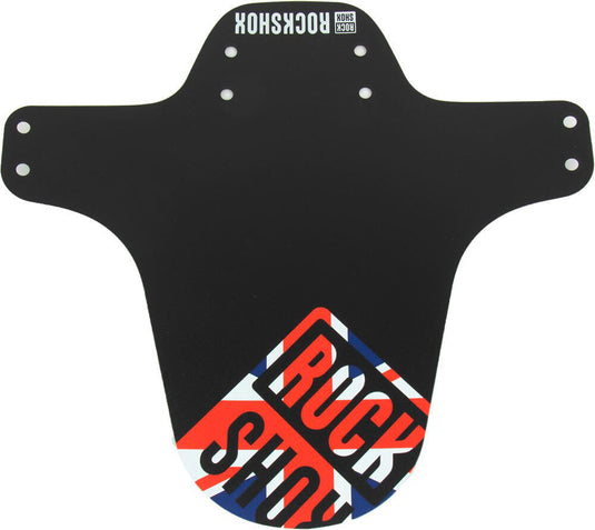 Rockshox spatlap, voorwiel fender clip-on fender rs black uk flag