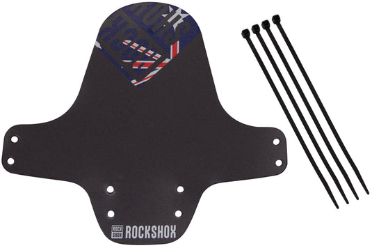 Rockshox steekspatbord fender clip-on fender rs black australia flag
