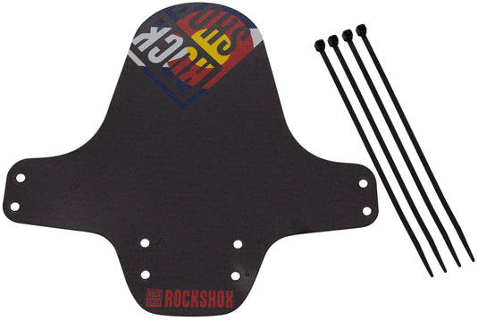 Rockshox spatlap, voorwiel fender clip-on fender rs black colorado flag