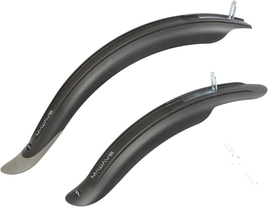 M-wave steekspatbord-set mud max kids f+r clip-on fender mud max kids f+r plast.