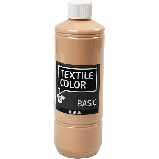 Creativ company textielkleur, licht beige, 500 ml 1 fles