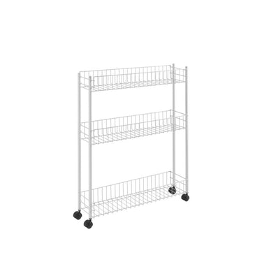 Metaltex fino voorraadwagen op wielen 3-laags 56x16x72cm