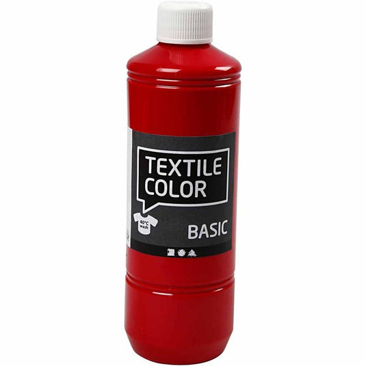 Creativ company textielverf - rood, 500ml