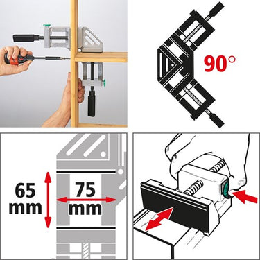 Wolfcraft - hoekklem - bankschroef hoek - 3415000