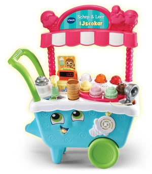 VTech Ijscokar Schep Leer junior blauw roze 26-delig