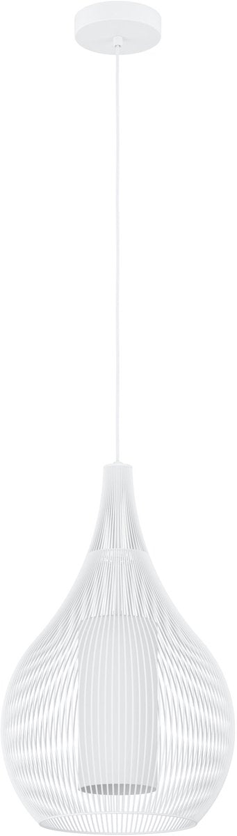 Eglo razoni 1 hanglamp - e27 - ø 42,5 cm - wit - staal|glas