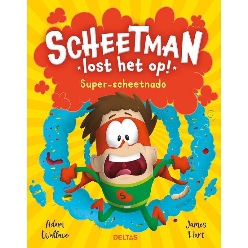 Load image into Gallery viewer, Deltas scheetman lost het op! super-scheetnado kinderboek
