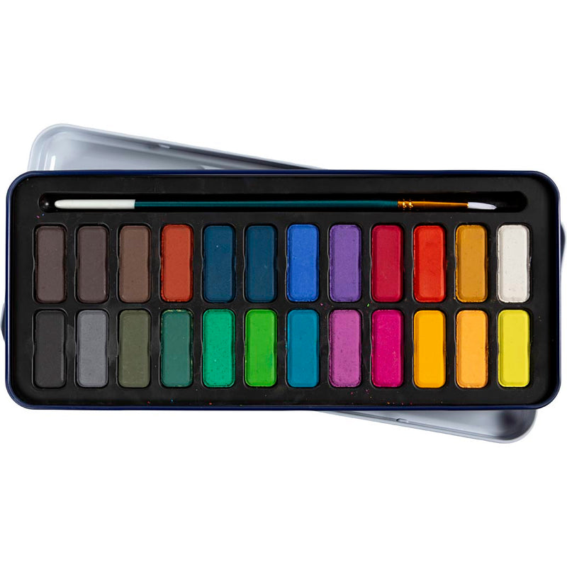 Load image into Gallery viewer, Colortime aquarelset diverse kleuren - 24 kleuren
