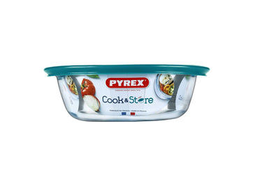 Pyrex cook store ronde bewaarschaal 20x18x7cm - 1.100ml - borosilicate glass