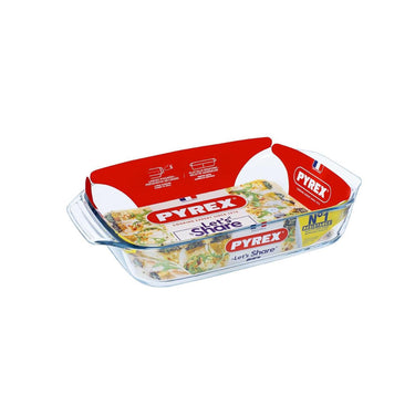 Pyrex irresistible braadslede glas 39x25cm 3,8l