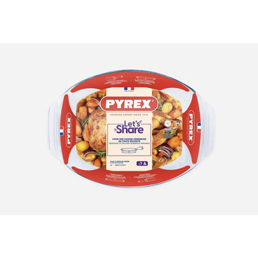 Pyrex irresistible ovale braadslede 39x27 cm 4l